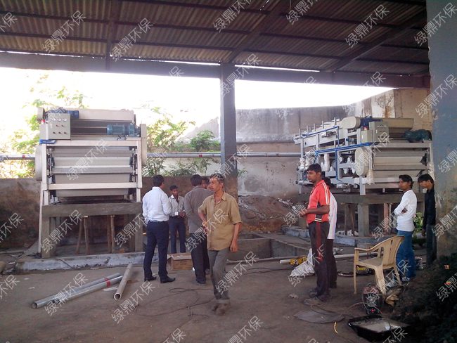 (印度)印染廠污泥處理/污泥固液分離 2 (印度)印染廠污泥處理/污泥固液分離 2